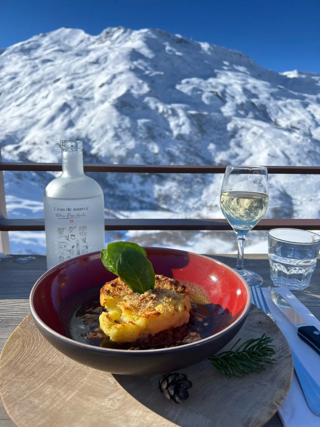 Repas hiver Chez Pépé Nicolas Les Pénuries Val Thorens