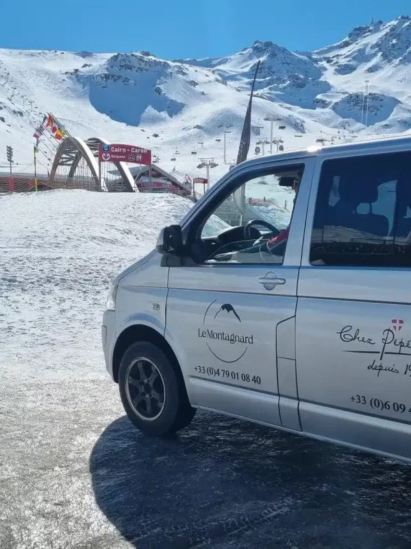 Navette accès restaurant Chez Pépé Nicolas Les 3 Vallées Val Thorens